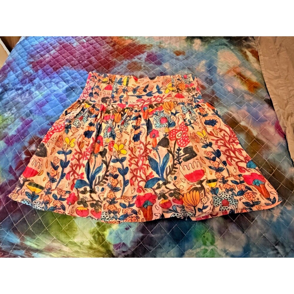 Natural Life Malia skirt - short fun floral size L Large New with tags
